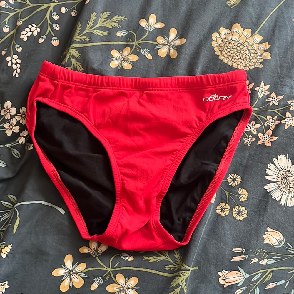 Red Swim Bottoms